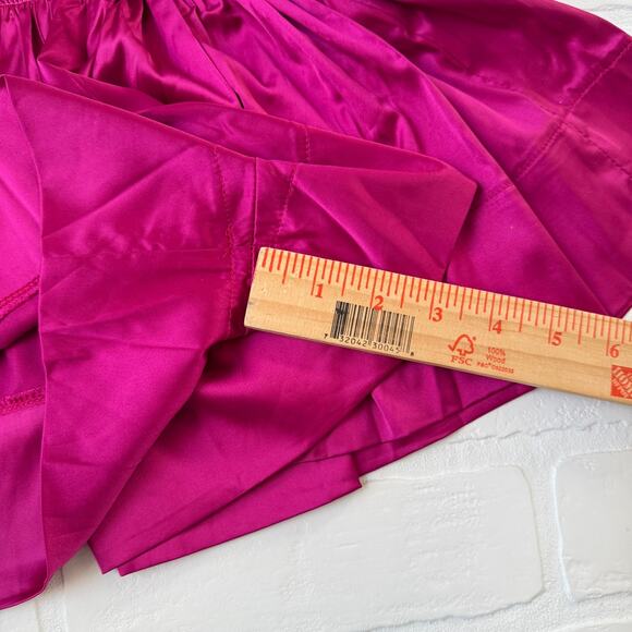 Natural Life Women's Dark Rose Pink Satin Shorts Elastic Waistband -sz S - Picture 3 of 5